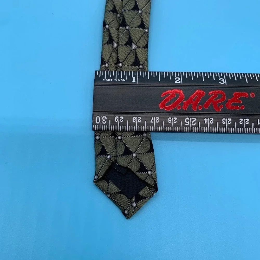 Vintage Bellini Geometric Print 100% Silk Men's Classic Neck Tie